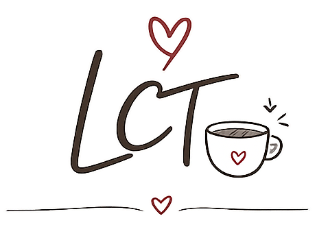 LCT coffee cup and love heart