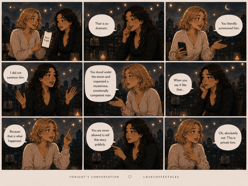 Tonight's Conversation - Comic strip with Ava & Sienna