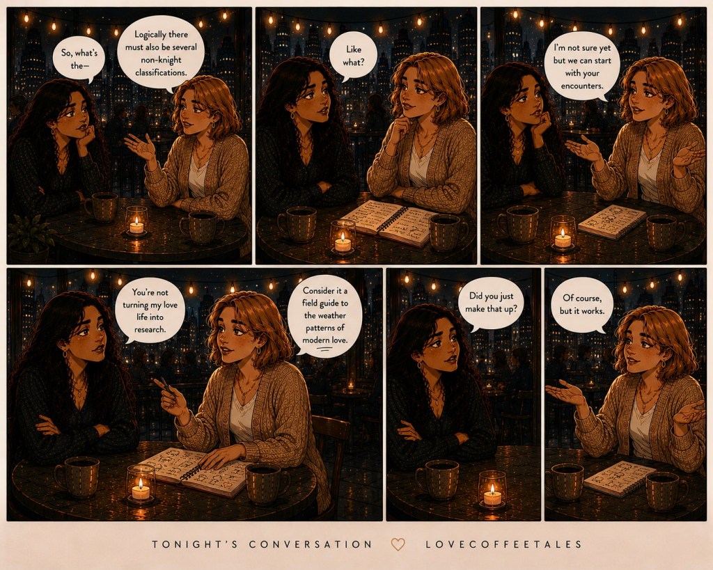 Comic strip. Tonight's Conversation with Ava & Sienna