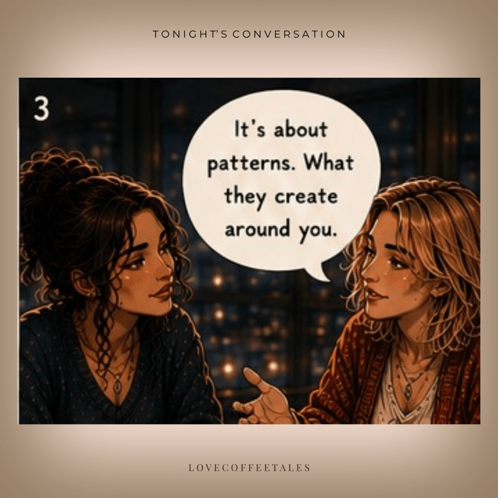 Comic strip. Tonight's Conversation with Ava & Sienna