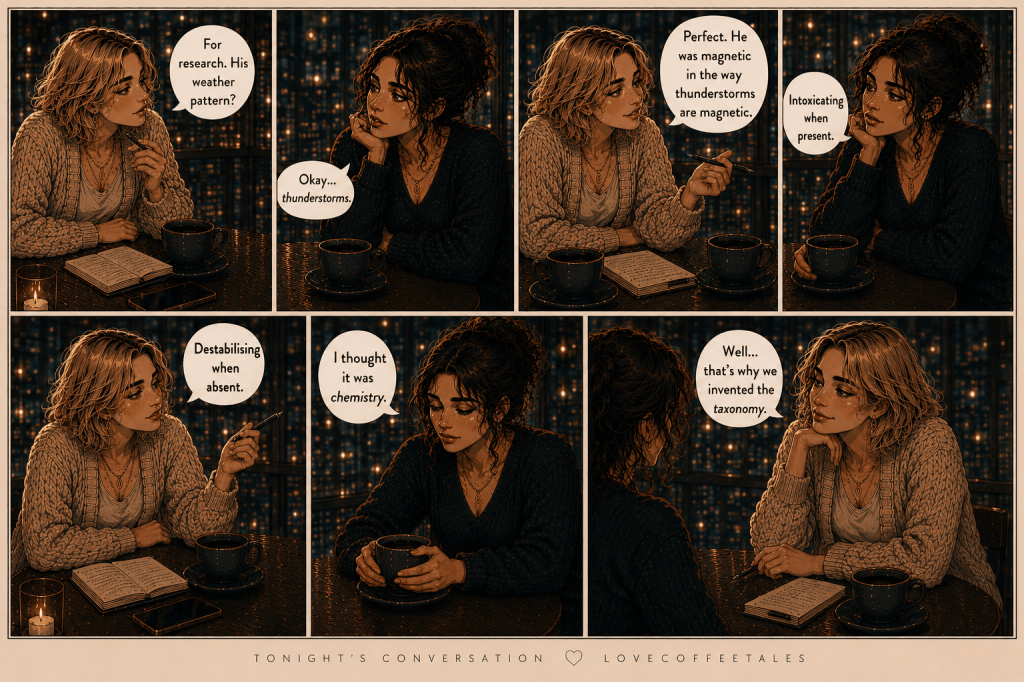 Comic strip. Tonight's Conversation with Ava & Sienna