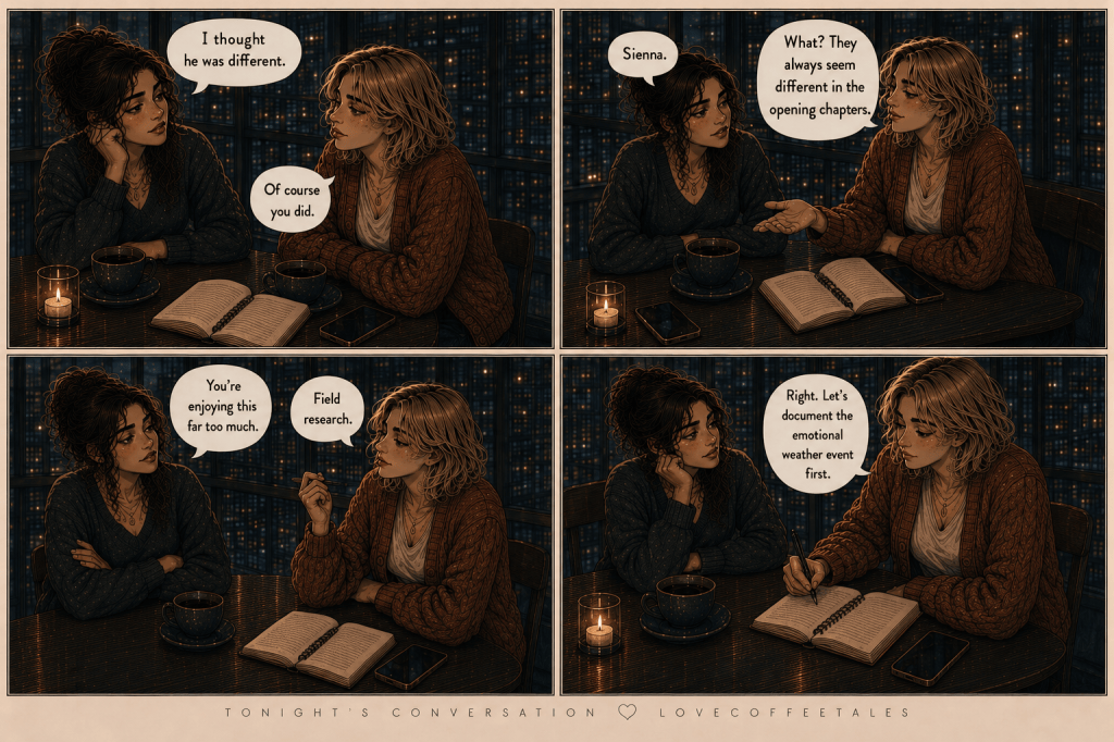 Comic series following Ava and Sienna's friendship in modern dating and late night debrief