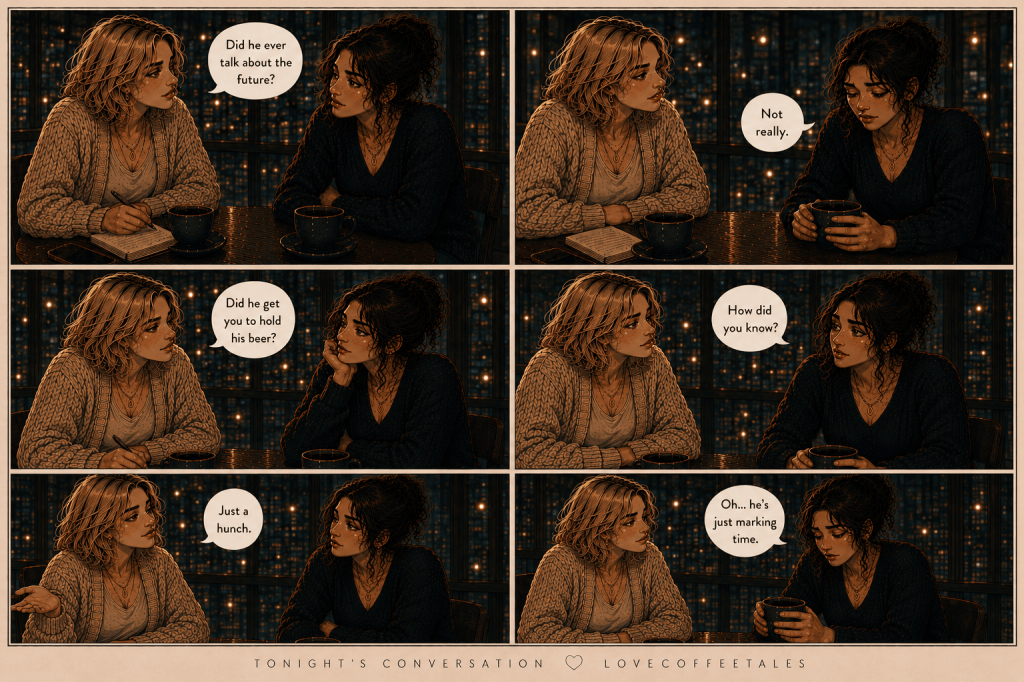 Comic strip following Ava and Sienna's friendship through modern dating and late night debriefs.