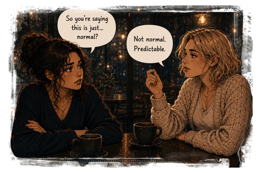 A comic strip series that follows 
Ava and Sienna's friendship 
through modern dating and 
late-night debriefs.